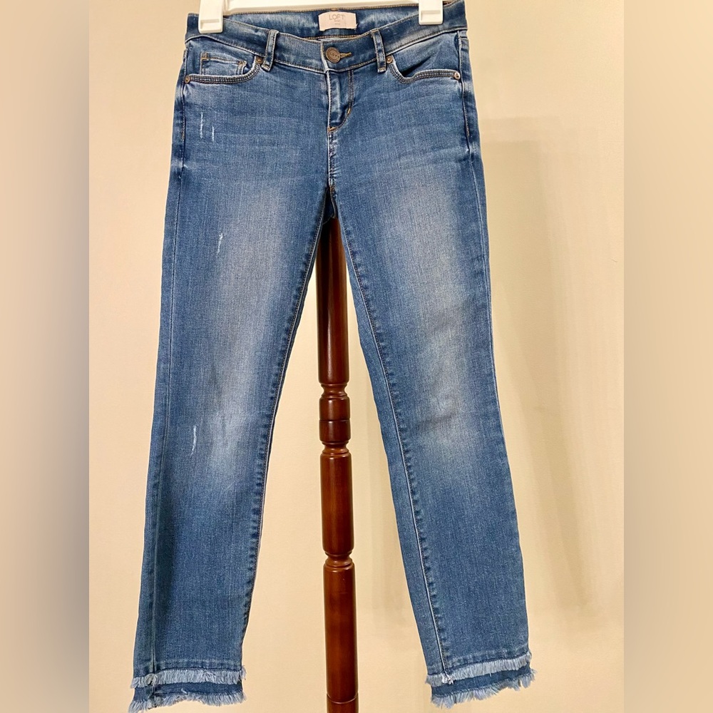 Loft Outlet Low-rise Slim Jeans - Size Petite US25 - Medium wash